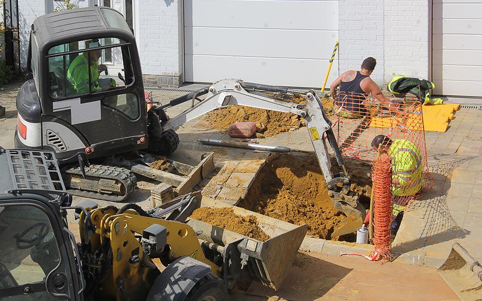 travaux assainissement Le Thillay
